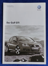 Lade das Bild in den Galerie-Viewer, VW Golf GTI MJ 2009 - Prospekt Brochure + Daten + Preisliste 05.2008