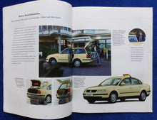 Lade das Bild in den Galerie-Viewer, VW Passat Taxi MJ 1999 - Prospekt Brochure + Daten & Ausstattungen 04.1998