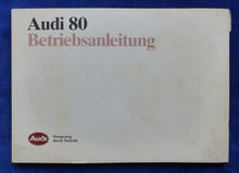 Lade das Bild in den Galerie-Viewer, Audi 80 Typ B3 MJ 1987 - Betriebsanleitung Bedienung Handbuch 08.1986