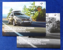 Lade das Bild in den Galerie-Viewer, BMW 2er Active Tourer Zubehör MJ 2015 - Prospekt Brochure + Preisliste 07.2014