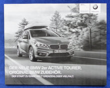 Lade das Bild in den Galerie-Viewer, BMW 2er Active Tourer Zubehör MJ 2015 - Prospekt Brochure + Preisliste 07.2014