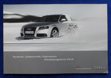Lade das Bild in den Galerie-Viewer, Audi driving experience Winterprogramm 2010 S4 A6 Q7 - Prospekt Brochure 08.2009