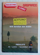 Lade das Bild in den Galerie-Viewer, Maschio Gaspardo Sämaschinen - Preisliste 2002 - Prospekt Brochure 11.2001