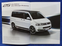 Lade das Bild in den Galerie-Viewer, VW Bus T5 Multivan Edition 25 MJ 2013 - Prospekt Brochure + Preisliste 01.2013