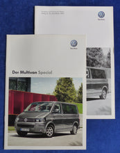 Lade das Bild in den Galerie-Viewer, VW Bus T5 Multivan Special Sondermodell MJ 2013 - Prospekt + Preisliste 01.2013