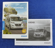 Lade das Bild in den Galerie-Viewer, Knaus Reisemobile 2019 Boxstar CUV - Prospekt Brochure + Preisliste 07.2018