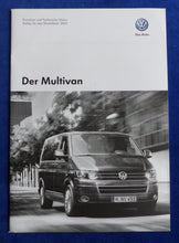 Lade das Bild in den Galerie-Viewer, VW Bus T5 Multivan Highline MJ 2015 - Prospekt Brochure + Preisliste 10.2014