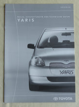Lade das Bild in den Galerie-Viewer, Toyota Yaris MJ 2000 - Prospekt Brochure + Preisliste 03.2000