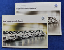 Lade das Bild in den Galerie-Viewer, VW Sondermodelle Match MJ 2013 - Prospekt Brochure + Preisliste 05.2012