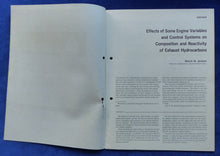Lade das Bild in den Galerie-Viewer, General Motors SAE Effects Exhaust Hydrocarbons - US-Prospekt Brochure 1966 USA