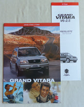 Lade das Bild in den Galerie-Viewer, Suzuki Grand Vitara 5-Türer MJ 2001 - Prospekt Brochure + Preisliste 02.2001