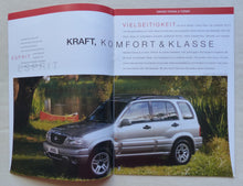 Lade das Bild in den Galerie-Viewer, Suzuki Grand Vitara 5-Türer MJ 2001 - Prospekt Brochure + Preisliste 02.2001