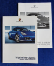 Lade das Bild in den Galerie-Viewer, Porsche Tequipment Cayman MJ 2009 - Prospekt Brochure + Preisliste 09.2008