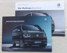 Lade das Bild in den Galerie-Viewer, VW Bus T6 Multivan Business MJ 2018 - Prospekt Brochure + Preisliste 01.2018