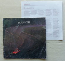Lade das Bild in den Galerie-Viewer, Jaguar XJS V12 Leyland MJ 1981 - Prospekt Brochure + Daten 10.1980 Großformat