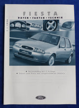 Lade das Bild in den Galerie-Viewer, Ford Fiesta MJ 1998 - Prospekt Brochure + Daten & Ausstattungen 01.1998