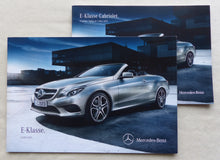 Lade das Bild in den Galerie-Viewer, Mercedes E-Klasse Cabrio 207 MJ 2013 - Prospekt Brochure + Preisliste 03.2013