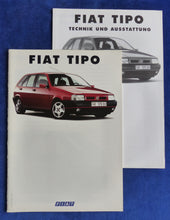 Lade das Bild in den Galerie-Viewer, Fiat Tipo Sport MJ 1992 - Prospekt Brochure + Daten & Ausstattungen 01.1992