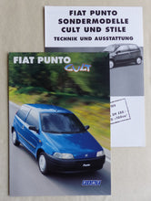 Lade das Bild in den Galerie-Viewer, Fiat Punto Cult Sondermodell MJ 1999 - Prospekt Brochure + Daten 07.1998