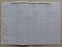 Lade das Bild in den Galerie-Viewer, Fiat Punto Cult Sondermodell MJ 1999 - Prospekt Brochure + Daten 07.1998