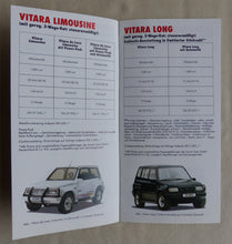 Lade das Bild in den Galerie-Viewer, Suzuki Modell-Programm 1992 - Prospekt Brochure + Preisliste 09.1991