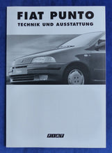 Lade das Bild in den Galerie-Viewer, Fiat Punto MJ 1994 - Prospekt Brochure + Daten & Ausstattungen 02.1994