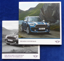 Lade das Bild in den Galerie-Viewer, Mini Countryman Cooper S JCW MJ 2018 - Prospekt Brochure + Preisliste 11.2017