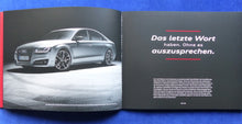 Lade das Bild in den Galerie-Viewer, Audi S8 Plus 4.0 TFSI quattro MJ 2017 - Hardcover Prospekt + Preisliste 02.2017