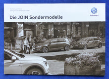 Lade das Bild in den Galerie-Viewer, VW Join Sondermodelle Golf Polo Multivan MJ 2018 - Prospekt + Preisliste 12.2017