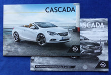 Lade das Bild in den Galerie-Viewer, Opel Cascada Cabrio MJ 2019 - Prospekt Brochure + Preisliste 04.2018
