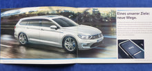 Lade das Bild in den Galerie-Viewer, VW Passat Variant GTE Hybrid MJ 2018 - Prospekt Brochure + Preisliste 06.2017