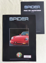 Lade das Bild in den Galerie-Viewer, Alfa Romeo Spider 2.0 MJ 1993 - Hochglanz Prospekt Brochure + Preisliste 04.1992