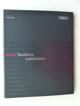 Lade das Bild in den Galerie-Viewer, Audi TechDay Leichtbau R8 A8 TT ASF RS - Hardcover Pressemappe press-kit 09.2009