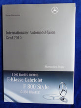 Lade das Bild in den Galerie-Viewer, Mercedes-Benz E-Klasse G 350 F800 F1 - Pressemappe DVD press-kit Genf 03.2010