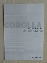 Lade das Bild in den Galerie-Viewer, Toyota Corolla Combi MJ 1998 - Prospekt Brochure + Daten & Ausstattungen 07.1997