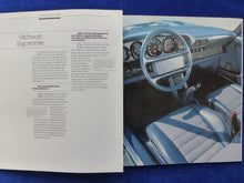 Lade das Bild in den Galerie-Viewer, Porsche 911 Carrera Targa Cabrio G-Modell MJ 1986 - Prospekt Brochure 07.1985