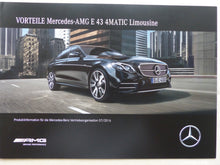Lade das Bild in den Galerie-Viewer, Mercedes Vorteile AMG E43 E-Klasse Limousine MJ 2017 - Prospekt Brochure 07.2016