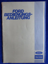 Lade das Bild in den Galerie-Viewer, Ford Escort Taunus Capri - Bedienungsanleitung Handbuch 02.1981