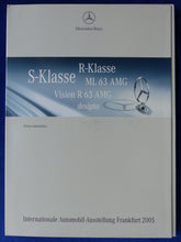 Lade das Bild in den Galerie-Viewer, Mercedes-Benz S-Klasse ML 63 AMG R63 SLR - Pressemappe DVD press-kit IAA 2005