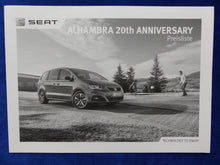 Lade das Bild in den Galerie-Viewer, Seat Alhambra 20th Anniversary Sondermodell MJ 2017 - Prospekt Brochure 05.2016 - car-brochure