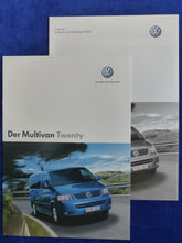 Lade das Bild in den Galerie-Viewer, VW Bus T5 Multivan Twenty MJ 2005 - Prospekt Brochure + Preisliste 04.2005