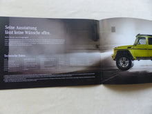 Lade das Bild in den Galerie-Viewer, Mercedes G-Klasse G500 4x4² Sondermodell MJ 2016 - Prospekt + Preisliste 06.2015