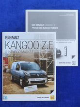 Lade das Bild in den Galerie-Viewer, Renault Kangoo Z.E. Elektroauto MJ 2014 - Prospekt Brochure + Preisliste 05.2013
