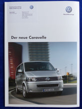 Lade das Bild in den Galerie-Viewer, VW Bus T5 Caravelle MJ 2010 - Prospekt Brochure 10.2009