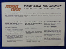 Lade das Bild in den Galerie-Viewer, Fiat 127 - Betriebsanleitung Bedienung Elektrik-Schaltplan Handbuch 10.1971