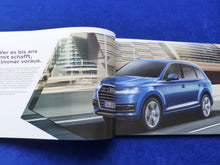 Lade das Bild in den Galerie-Viewer, Audi Q7 TFSI TDI quattro S line selection MJ 2016 - Prospekt Brochure 10.2015