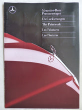 Lade das Bild in den Galerie-Viewer, Mercedes-Benz Personenwagen PKW Lackierungen MJ 1989 - Prospekt Brochure 11.1988