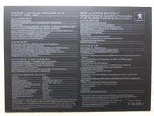 Lade das Bild in den Galerie-Viewer, Peugeot RCZ Limited Edition 1 of 200 MJ 2010 - Prospekt + Preisliste 09.2009