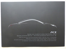 Lade das Bild in den Galerie-Viewer, Peugeot RCZ Limited Edition 1 of 200 MJ 2010 - Prospekt + Preisliste 09.2009
