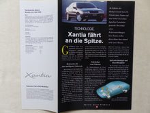 Lade das Bild in den Galerie-Viewer, Citroen Xantia - Prospekt Brochure + Daten & Ausstattungen 1993